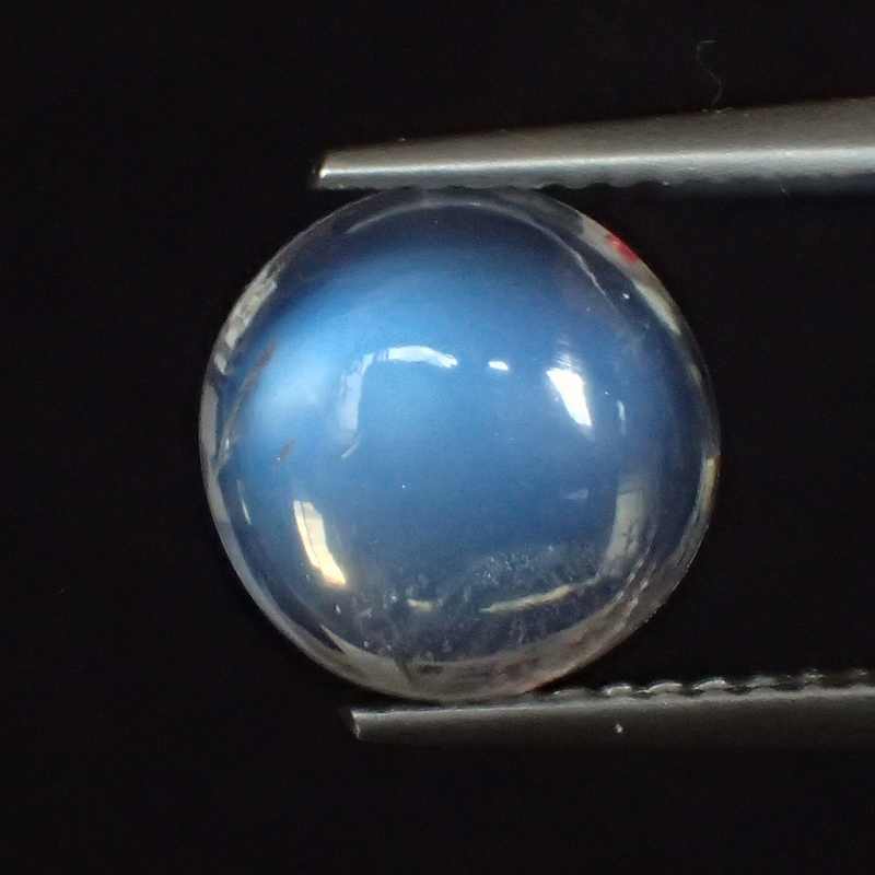 スーパームーンの様な円く大きいブルーシラー美しいブルームーンストーン2.916cts