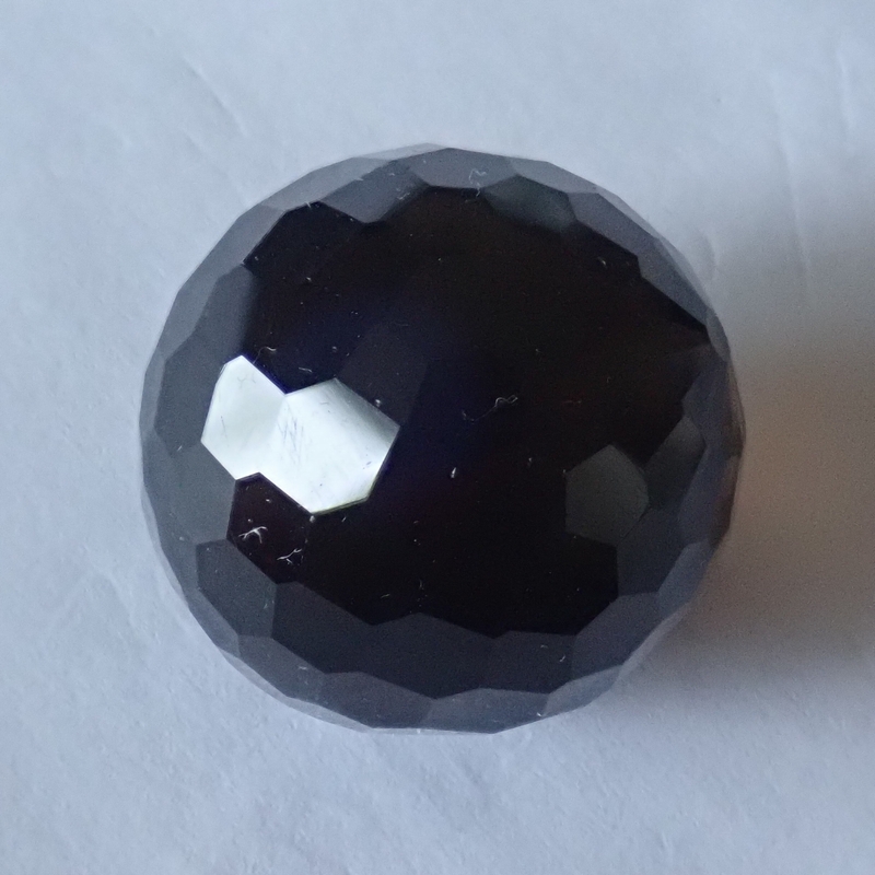 天然スモーキークォーツファセット球ナチュラル水晶ファセットカット球約2cm球59.775cts