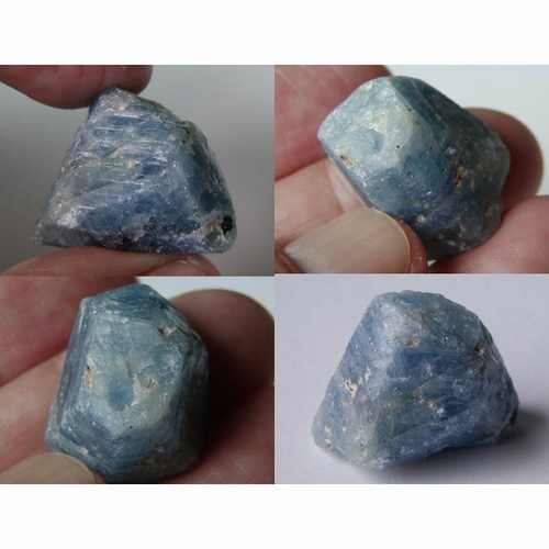 抜群ブルーコランダム128.985cts(25.80g)生きている青いサファイア結晶！