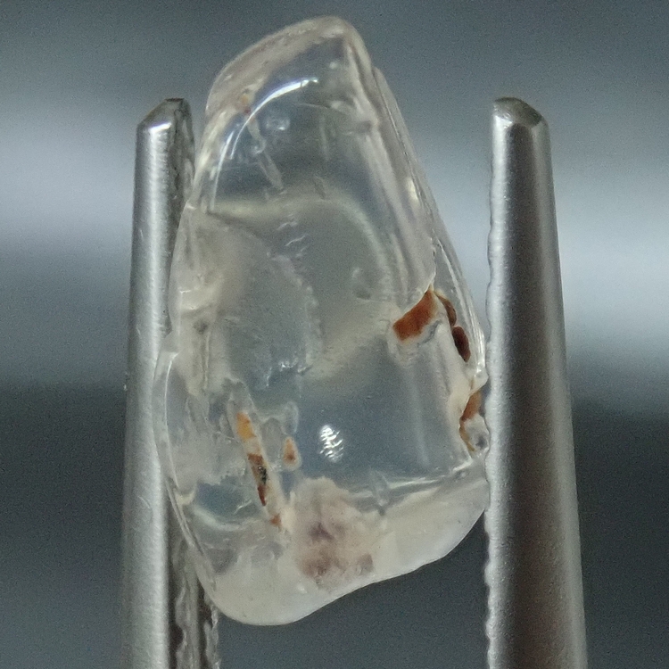 スリランカミーティアゴダ産天然ブルームーントーン0.999ctsムカデ状インクルージョン抜群見本＆ブルーシラー